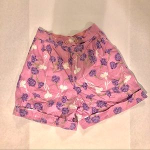 Vintage floral shorts